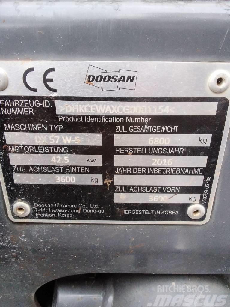 Doosan DX 57 W-5 Mobilbagger