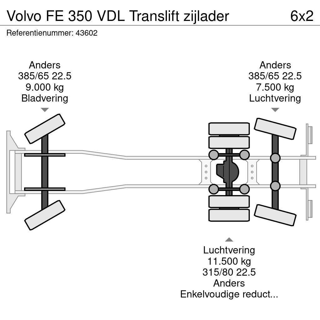 Volvo FE 350 VDL Translift zijlader Müllwagen