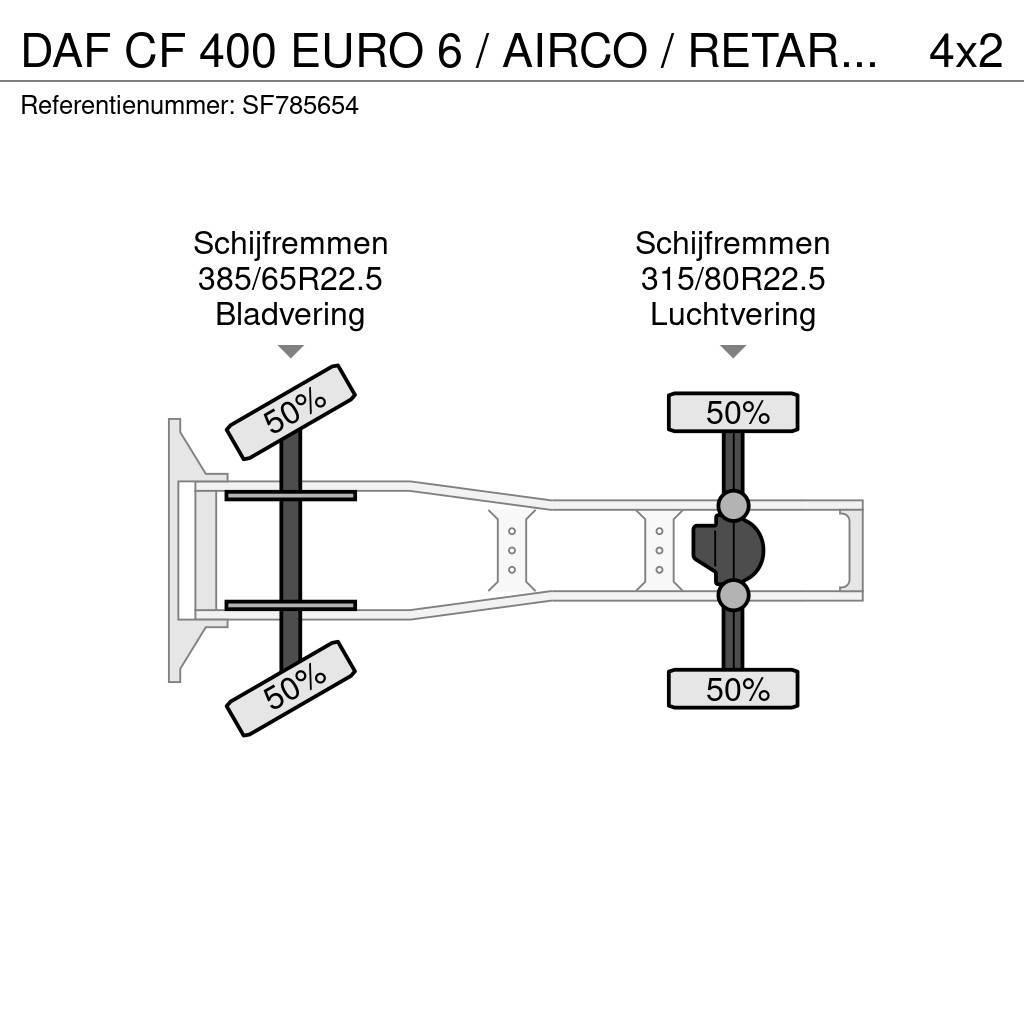 DAF CF 400 EURO 6 / AIRCO / RETARDER Sattelzugmaschinen