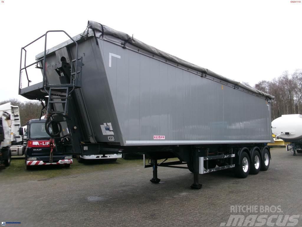 Kempf Tipper trailer alu 55.5 m3 + tarpaulin Kippladerauflieger