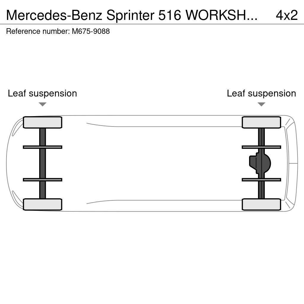 Mercedes-Benz Sprinter 516 WORKSHOP EQUIPMENT / BOX L=4559 mm Lieferwagen
