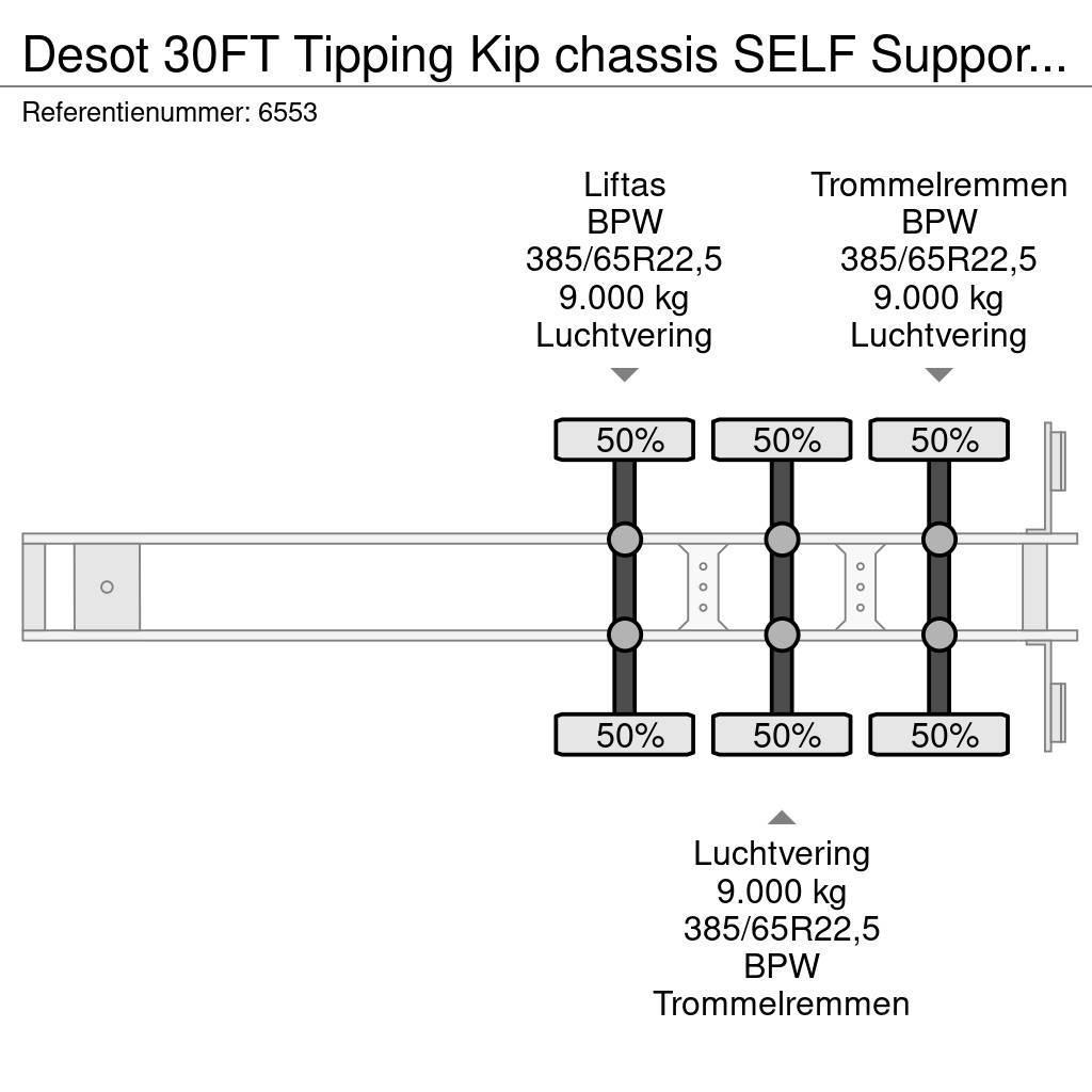 Desot 30FT Tipping Kip chassis SELF Support APK 07-2024 Containerauflieger