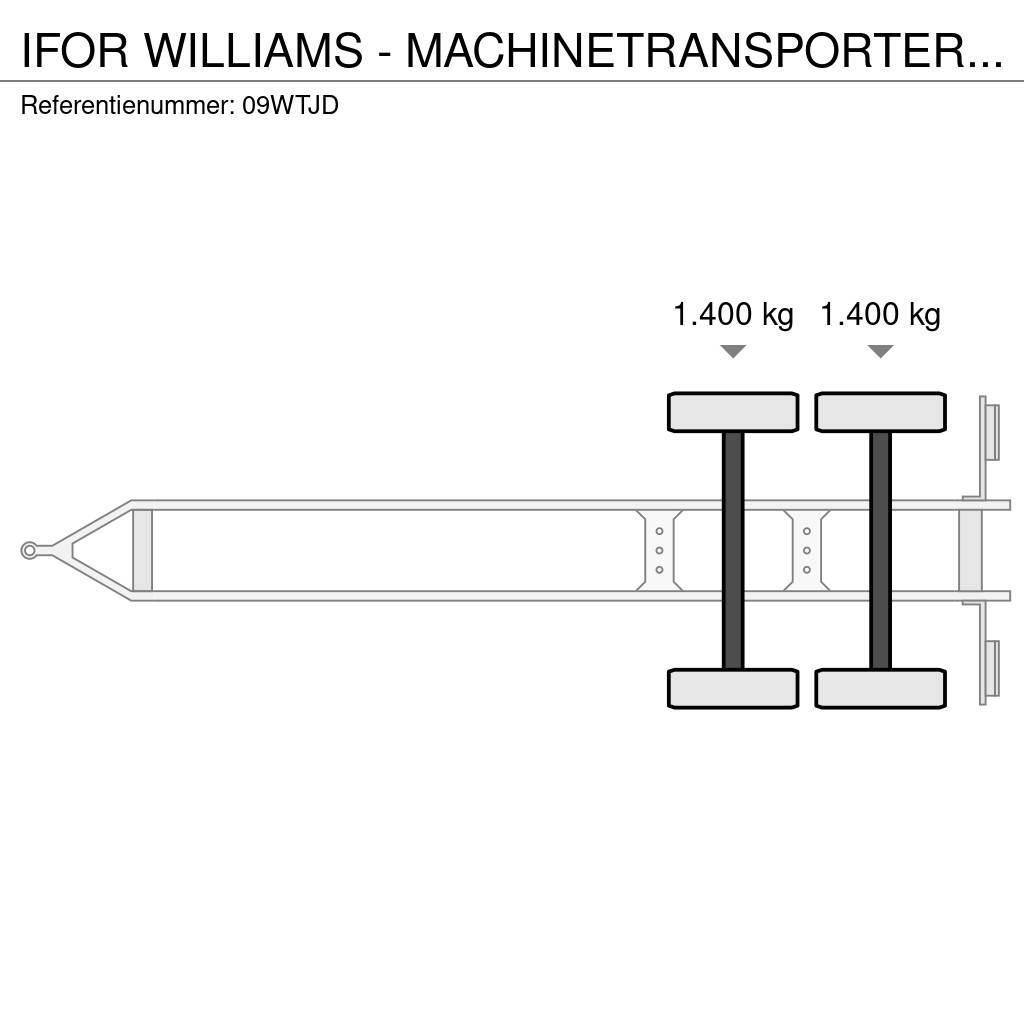 Ifor Williams - MACHINETRANSPORTER TRAILER AANHANGER MARGE Pritschenanhänger
