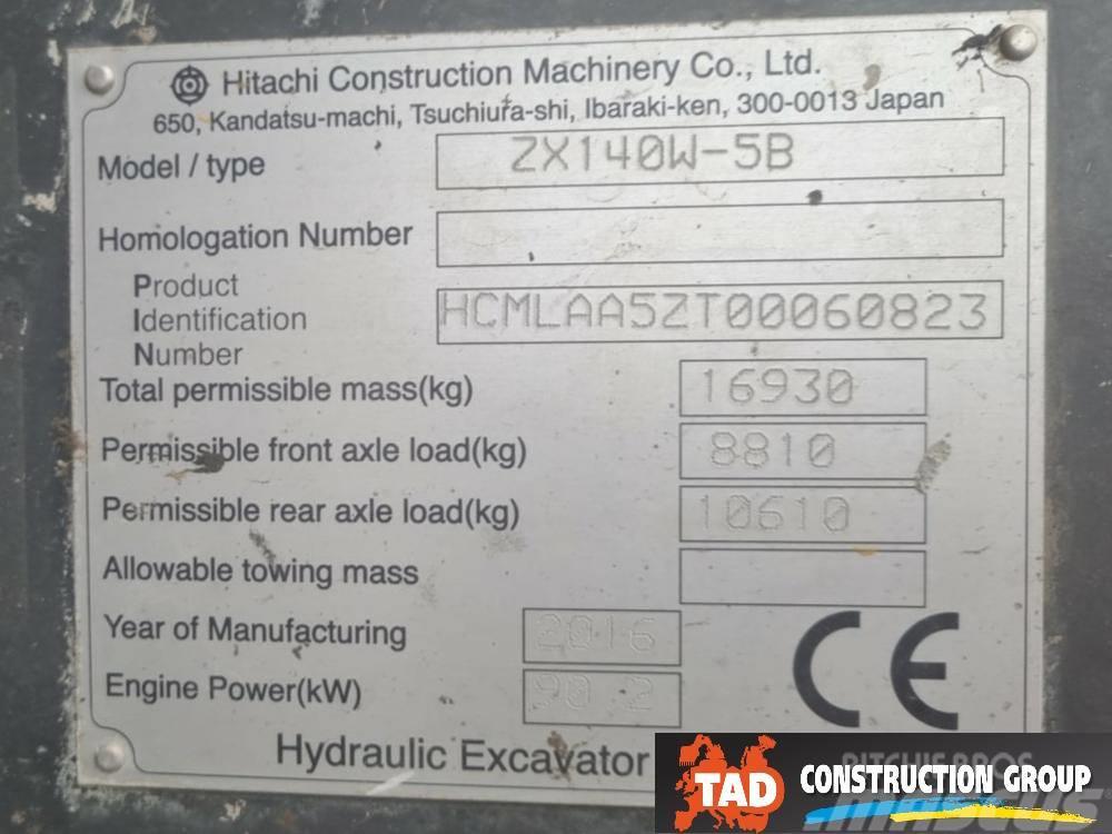 Hitachi ZX 140W-5B Mobilbagger