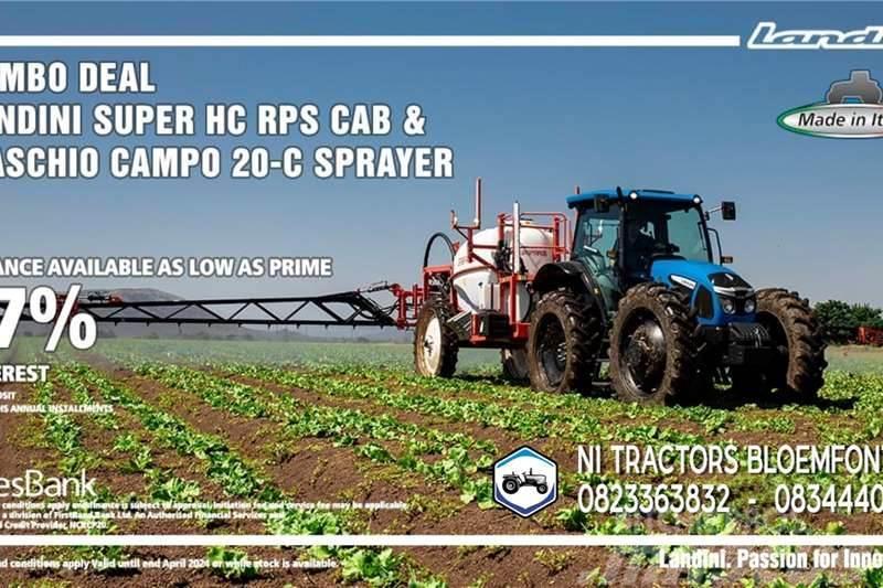 Landini PROMO - Landini Super HC RPS CAB & Maschio Sprayer Traktoren
