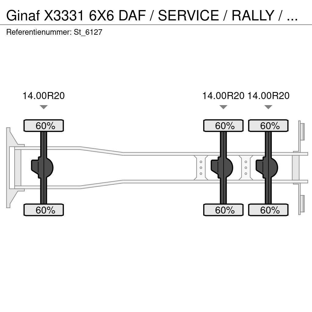 Ginaf X3331 6X6 DAF / SERVICE / RALLY / T5 / DAKAR Kofferaufbau