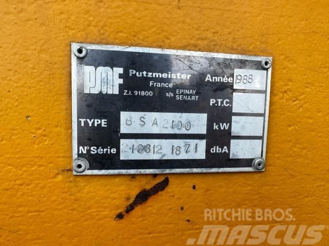 Putzmeister BSA 2100 /160 KW Betonpumpen
