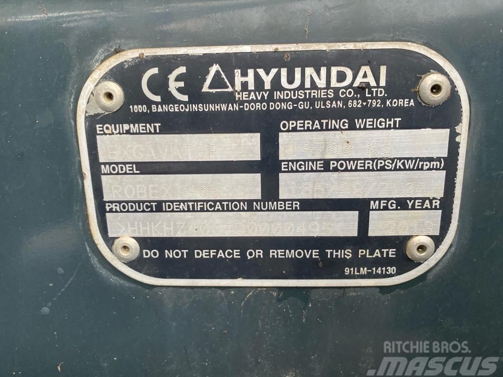 Hyundai 140w-9 Mobilbagger