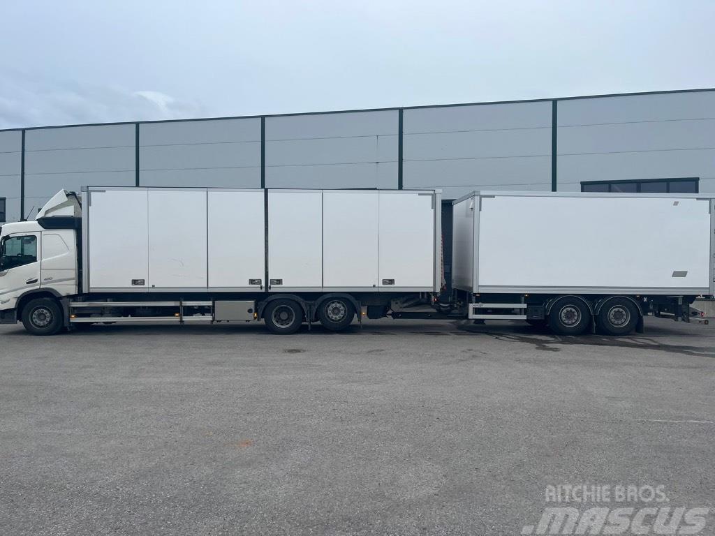 Volvo FM -Truck 21pll + trailer 15pll (36pll) - two truc Kofferaufbau