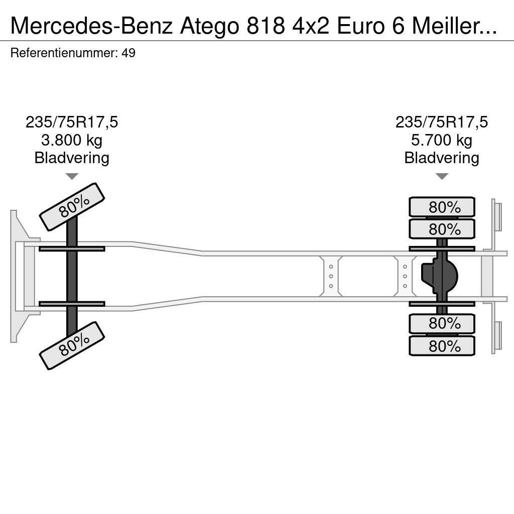 Mercedes-Benz Atego 818 4x2 Euro 6 Meiller 3 Seitenkipper Palfin All-Terrain-Krane