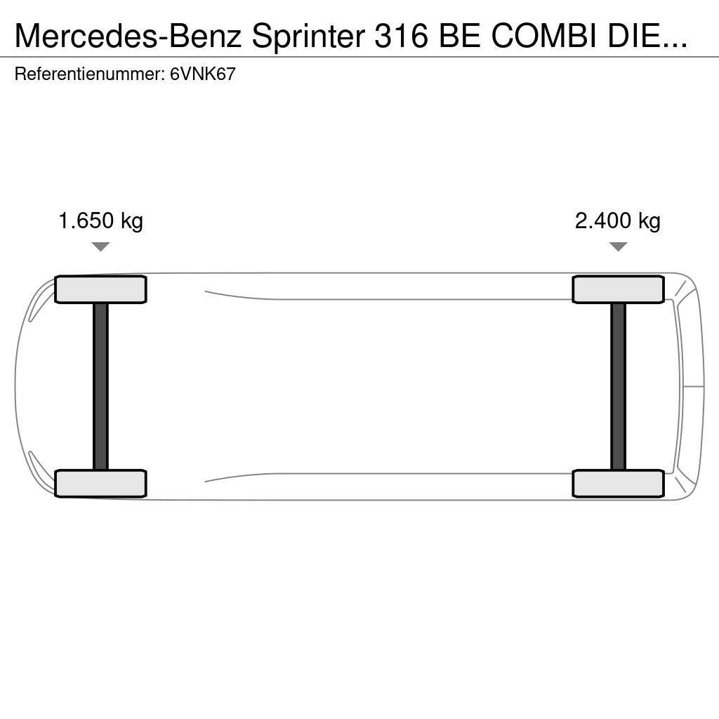 Mercedes-Benz Sprinter 316 BE COMBI DIEPLADER 3640kg loadcap Andere Transporter