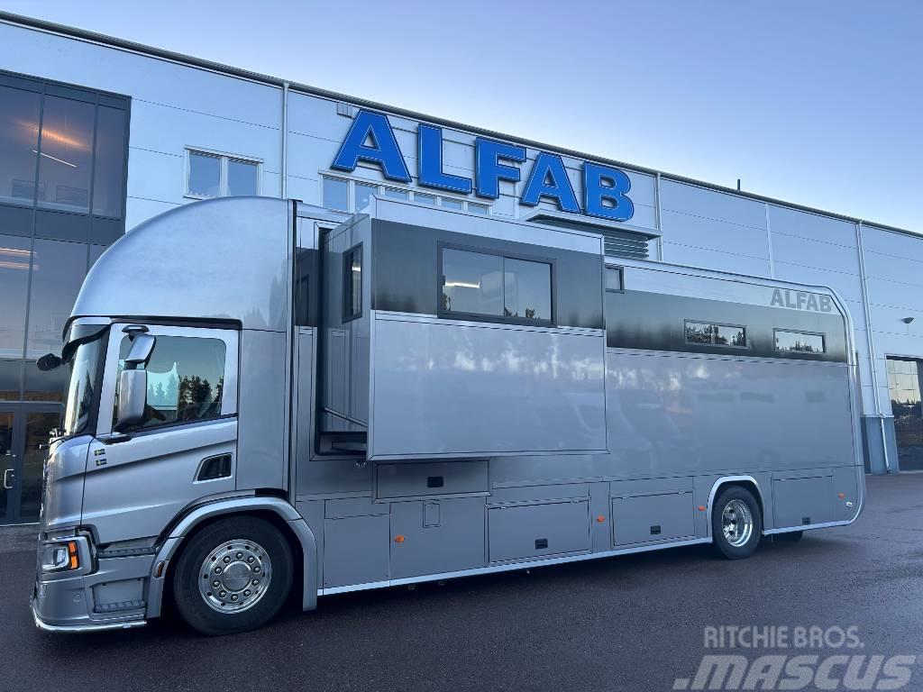 Scania P280 ALFAB Professional hästlastbil Tiertransporter