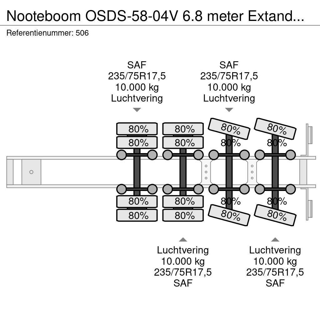 Nooteboom OSDS-58-04V 6.8 meter Extandable! Tieflader-Auflieger