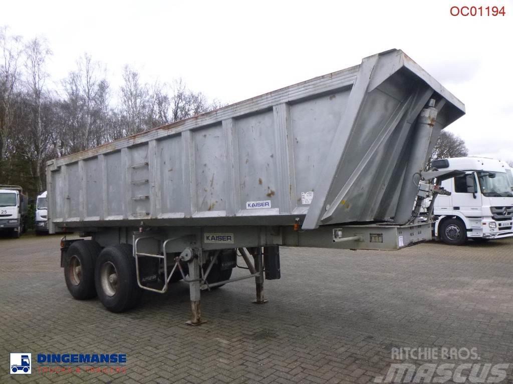 Robuste Kaiser Tipper trailer steel 24 m3 + tarpaulin Kippladerauflieger
