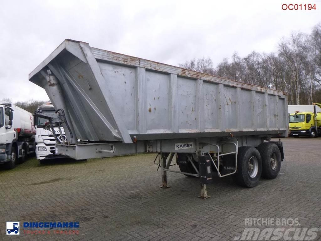 Robuste Kaiser Tipper trailer steel 24 m3 + tarpaulin Kippladerauflieger