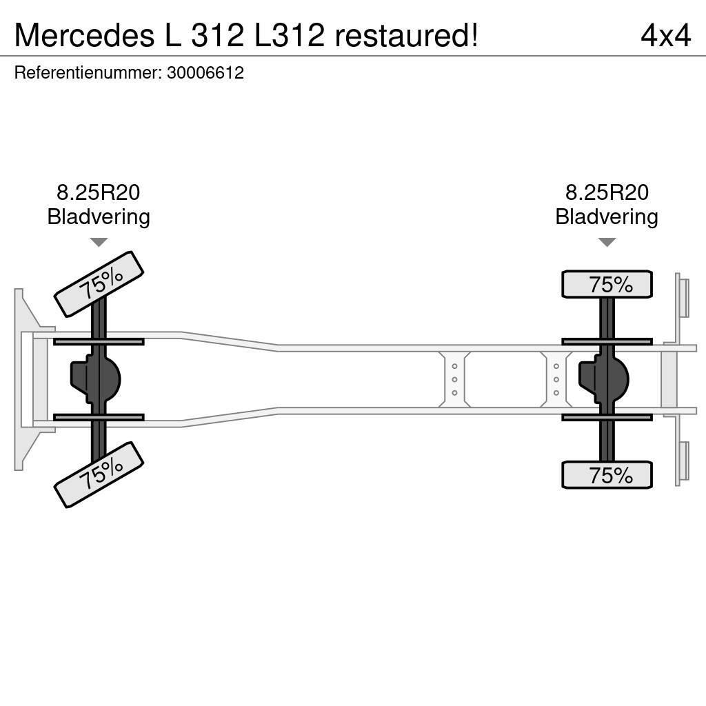 Mercedes-Benz L 312 L312 restaured! Wechselfahrgestell