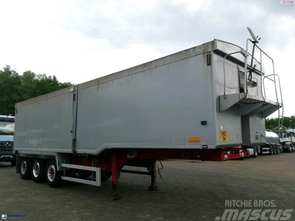 Wilcox Tipper trailer alu 52 m3 + tarpaulin Kippladerauflieger