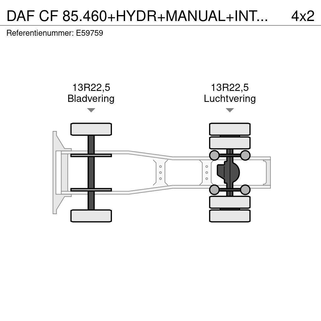 DAF CF 85.460+HYDR+MANUAL+INTARDER Sattelzugmaschinen