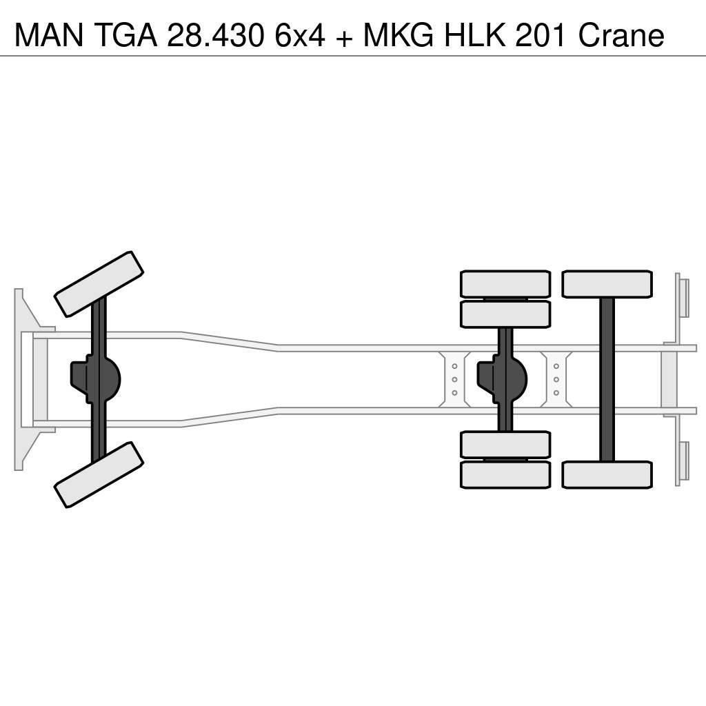 MAN TGA 28.430 6x4 + MKG HLK 201 Crane All-Terrain-Krane