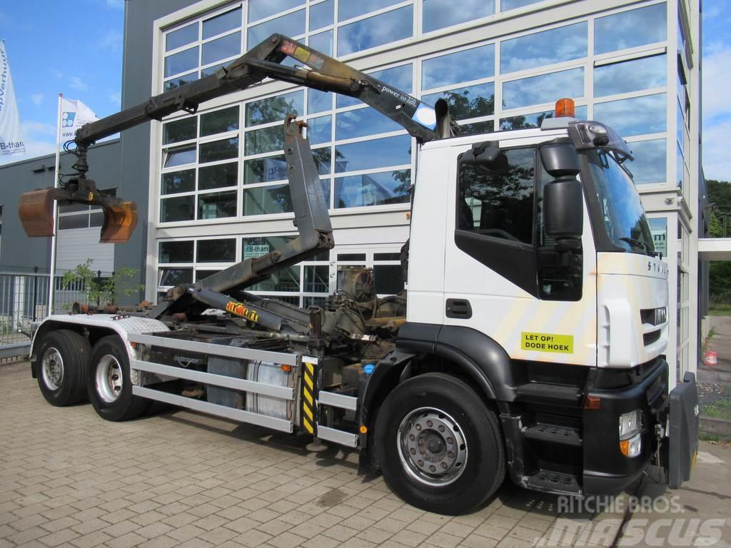 Iveco Stralis AD260S31Y/PS HMF 1244 Z2 + 20T Hyvalift Ab Abrollkipper