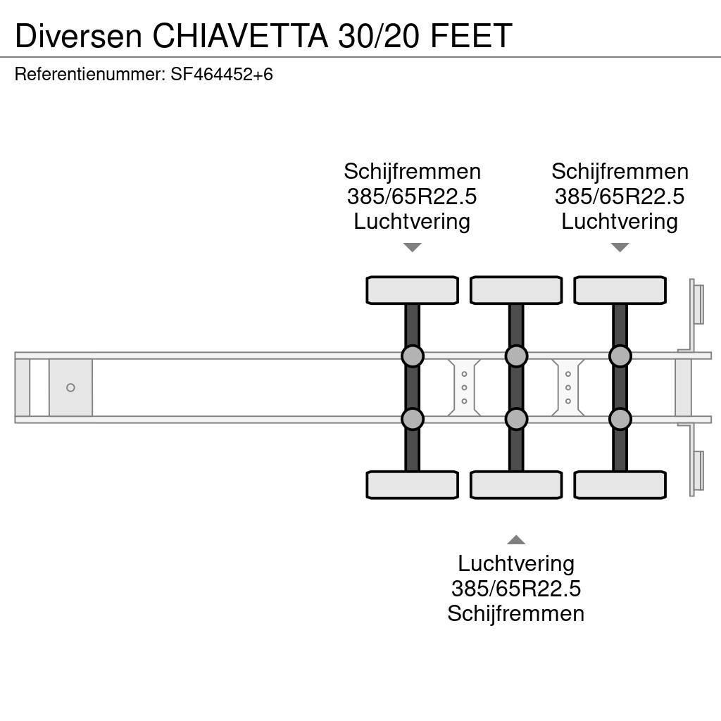 Diversen CHIAVETTA 30/20 FEET Containerauflieger