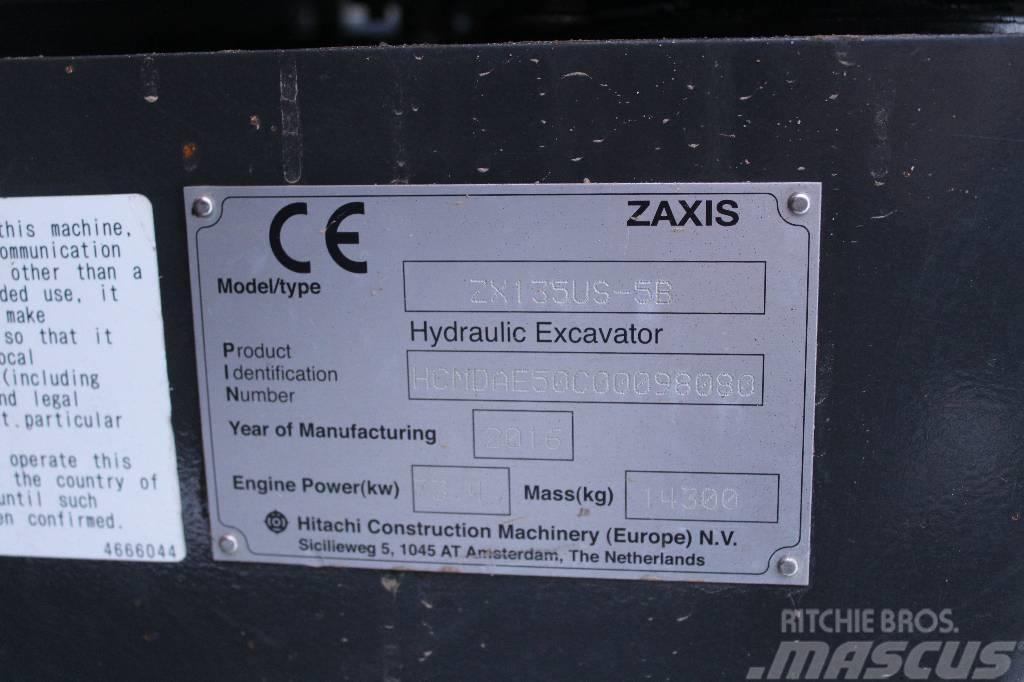 Hitachi ZX 135 US-6 / Engcon, Rasvari, Luiskakauha Raupenbagger
