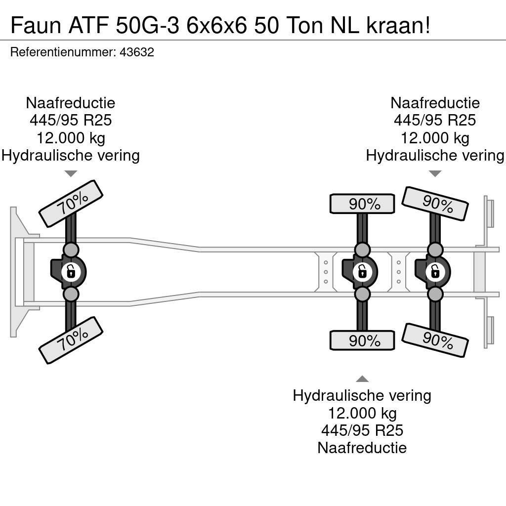 Faun ATF 50G-3 6x6x6 50 Ton NL kraan! All-Terrain-Krane
