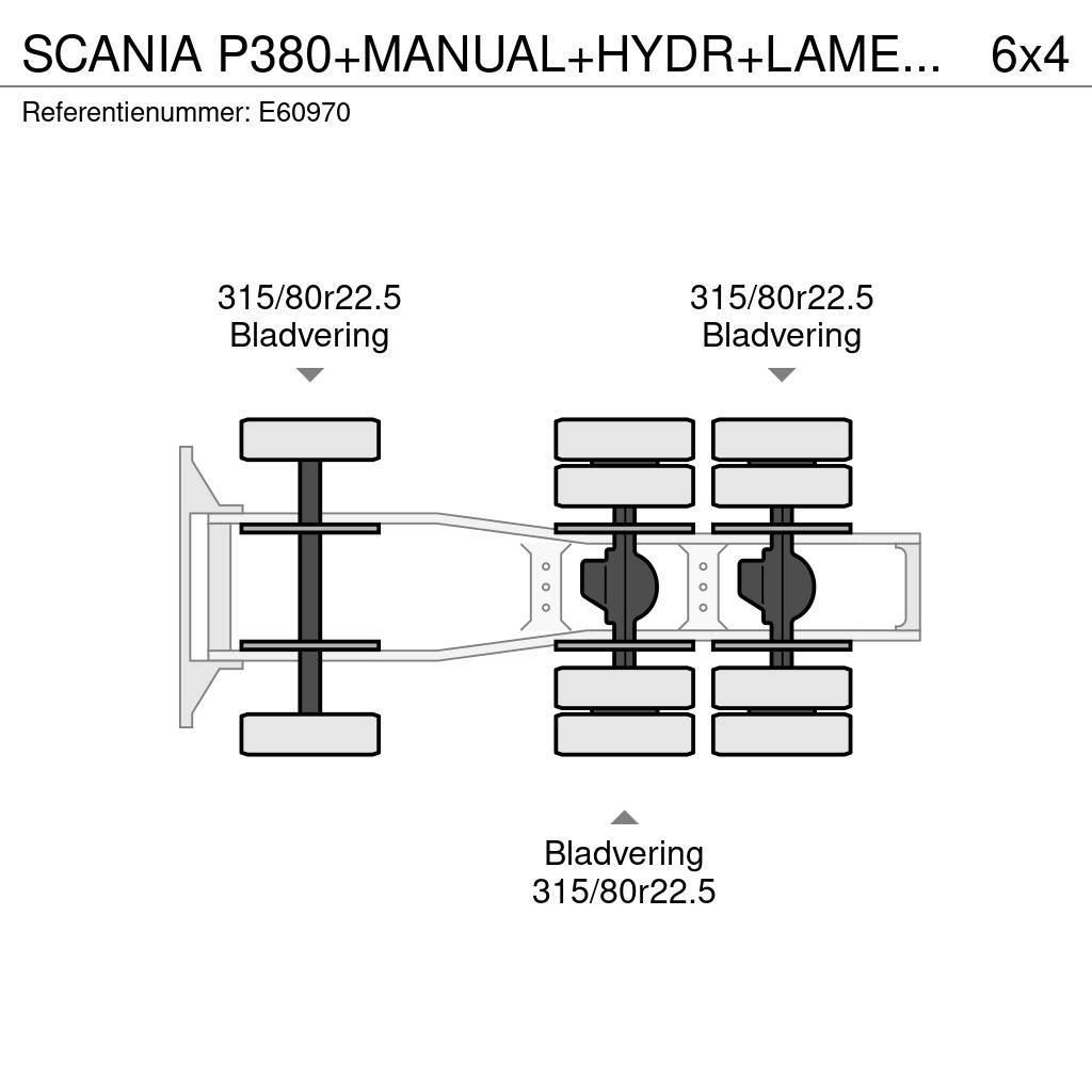 Scania P380+MANUAL+HYDR+LAMES/BLAD Sattelzugmaschinen