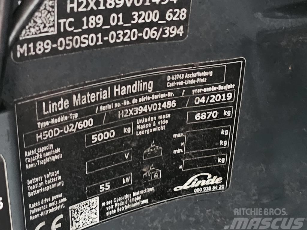 Linde H50D-02/600 Dieselstapler