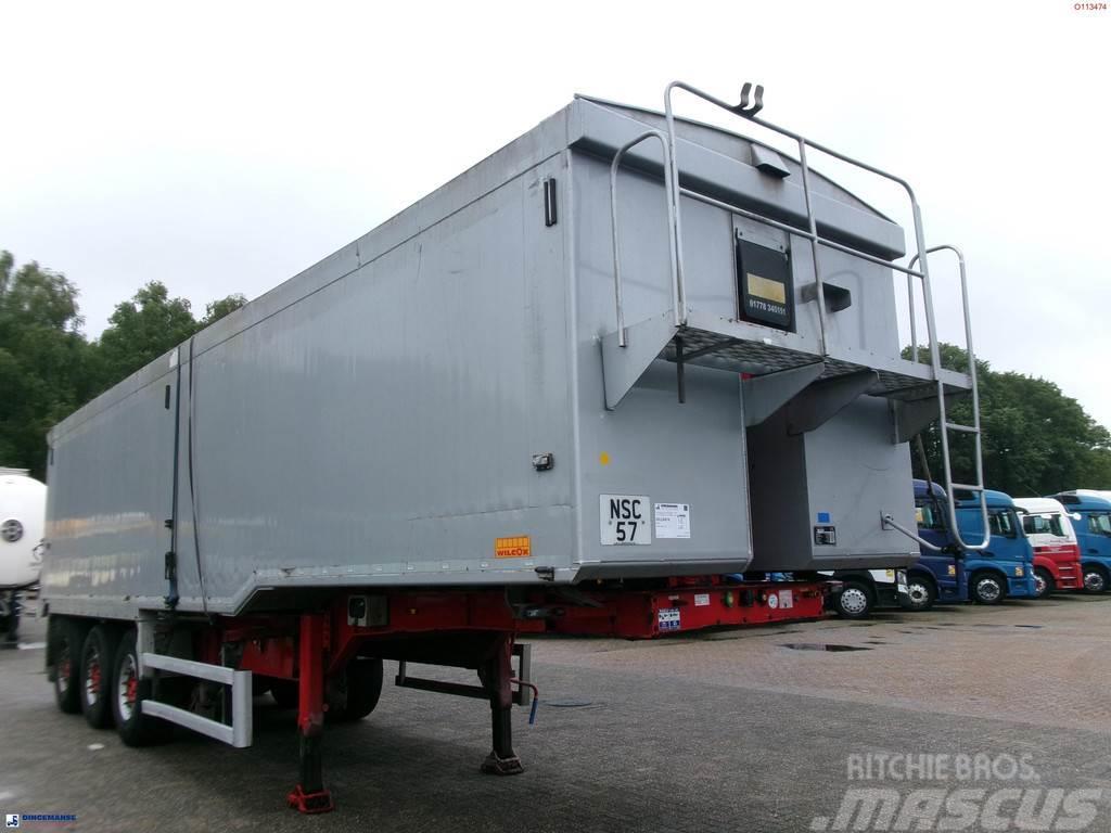 Wilcox Tipper trailer alu 55 m3 + tarpaulin Kippladerauflieger