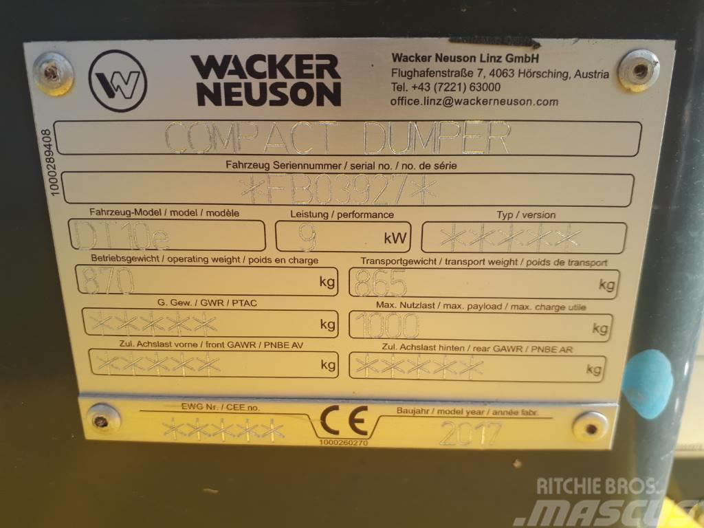 Wacker Neuson DT10e Raupendumper