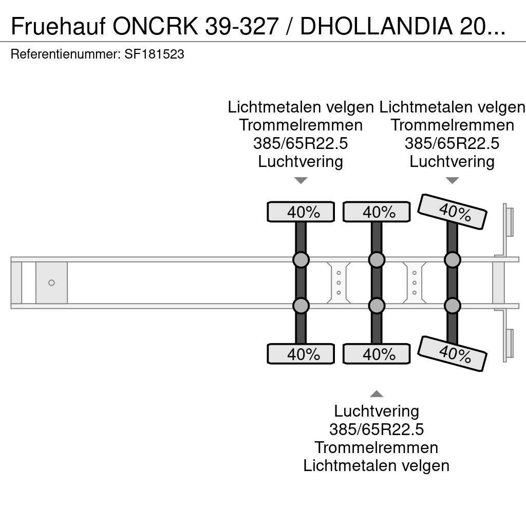 Fruehauf ONCRK 39-327 / DHOLLANDIA 2000kg Kofferauflieger