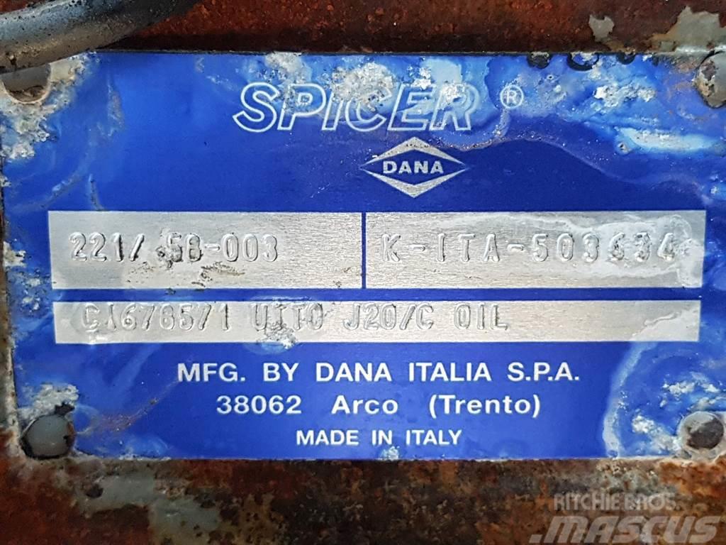 Manitou 160ATJ-Spicer Dana 221/58-003-Axle/Achse/As LKW-Achsen