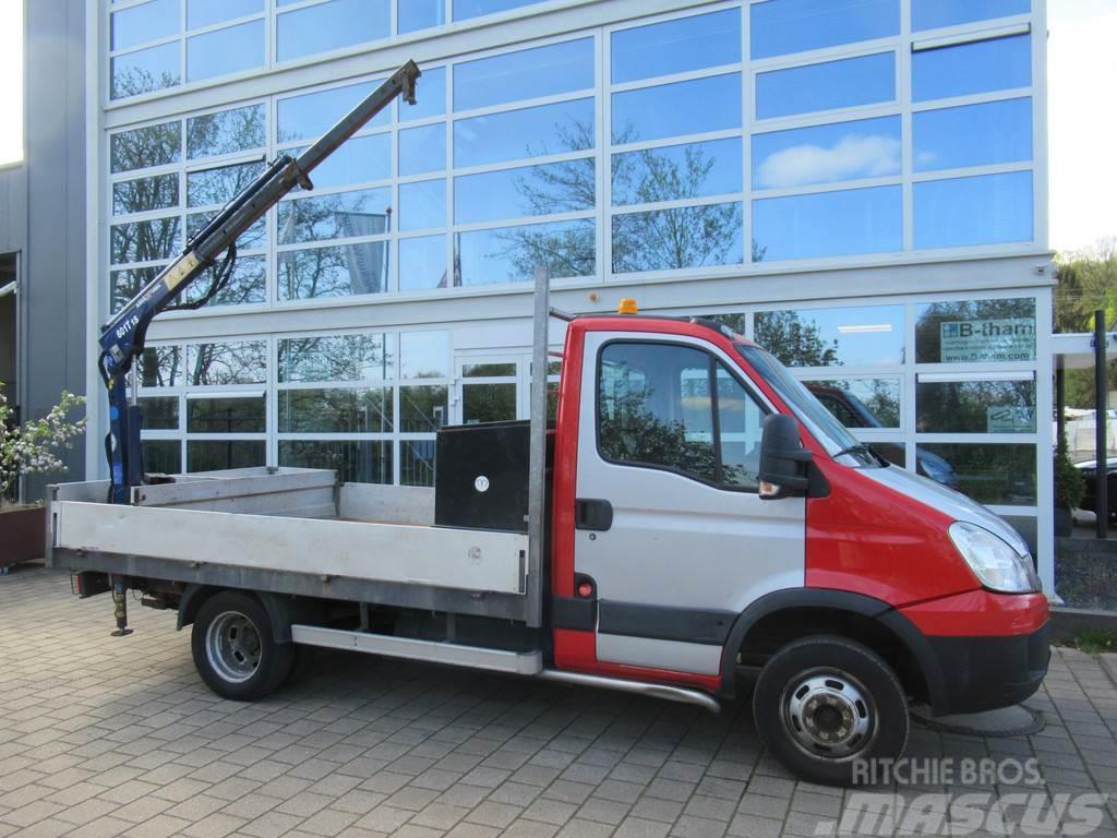 Iveco Daily 35C14 CNG EEV + Benzine + Kran Kraan Crane A Pickup/Pritschenwagen