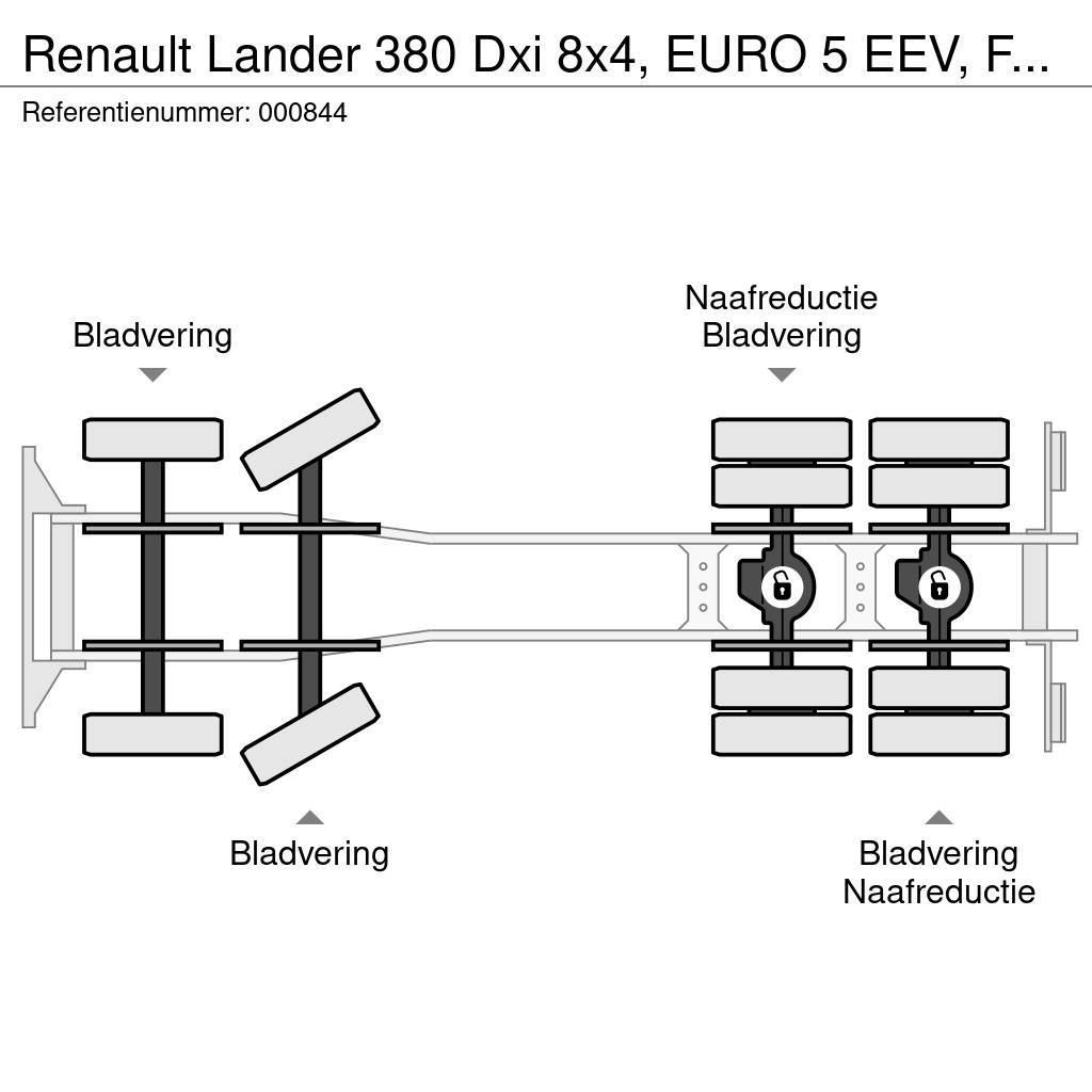 Renault Lander 380 Dxi 8x4, EURO 5 EEV, Fassi, Remote, Ste Pritschenwagen/Pritschenwagen mit Seitenklappe