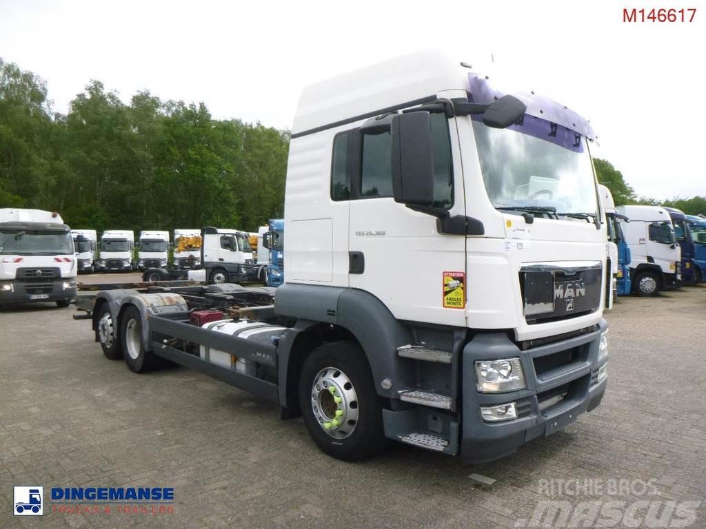 MAN TGS 26.360 Euro 5 6x2 chassis 20 ft + ADR Wechselfahrgestell