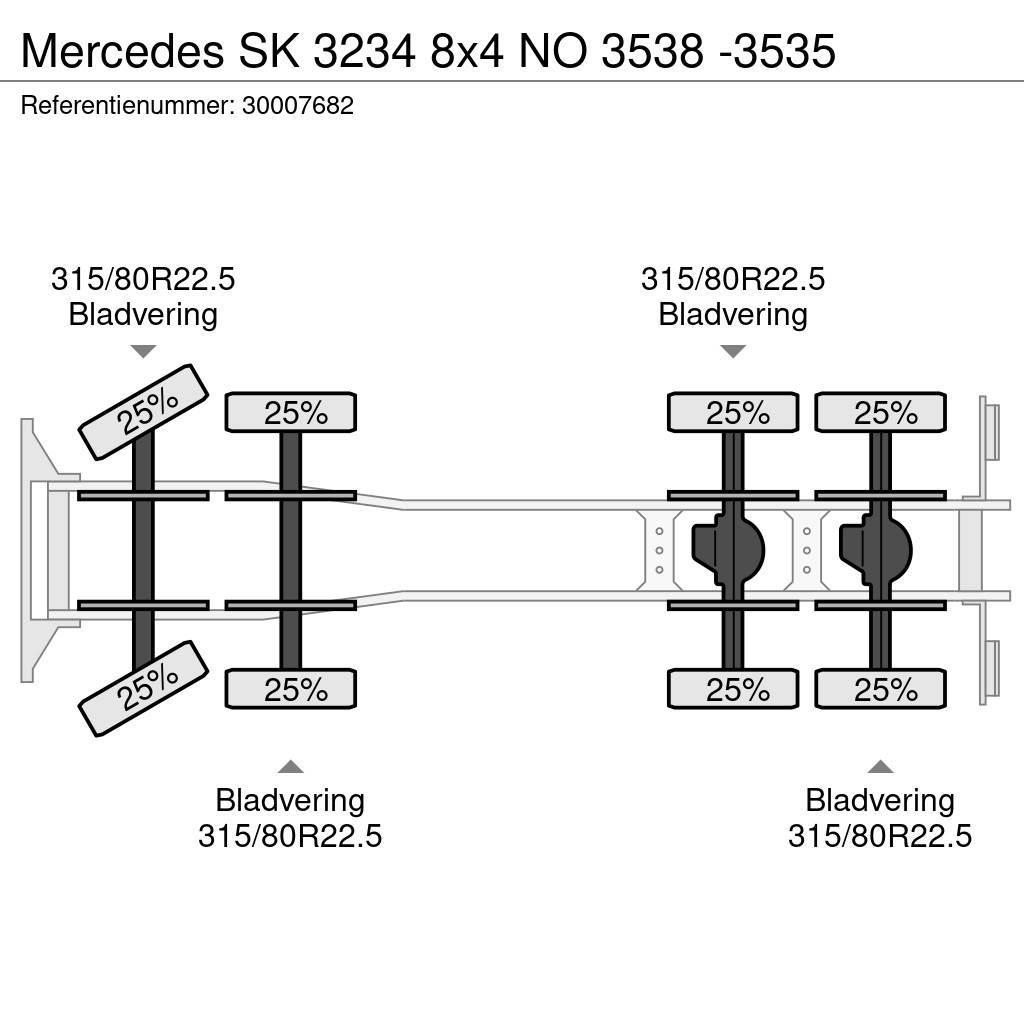 Mercedes-Benz SK 3234 8x4 NO 3538 -3535 Wechselfahrgestell