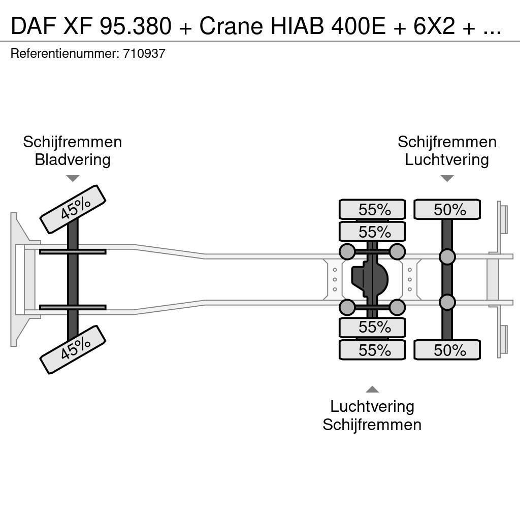 DAF XF 95.380 + Crane HIAB 400E + 6X2 + AIRCO All-Terrain-Krane