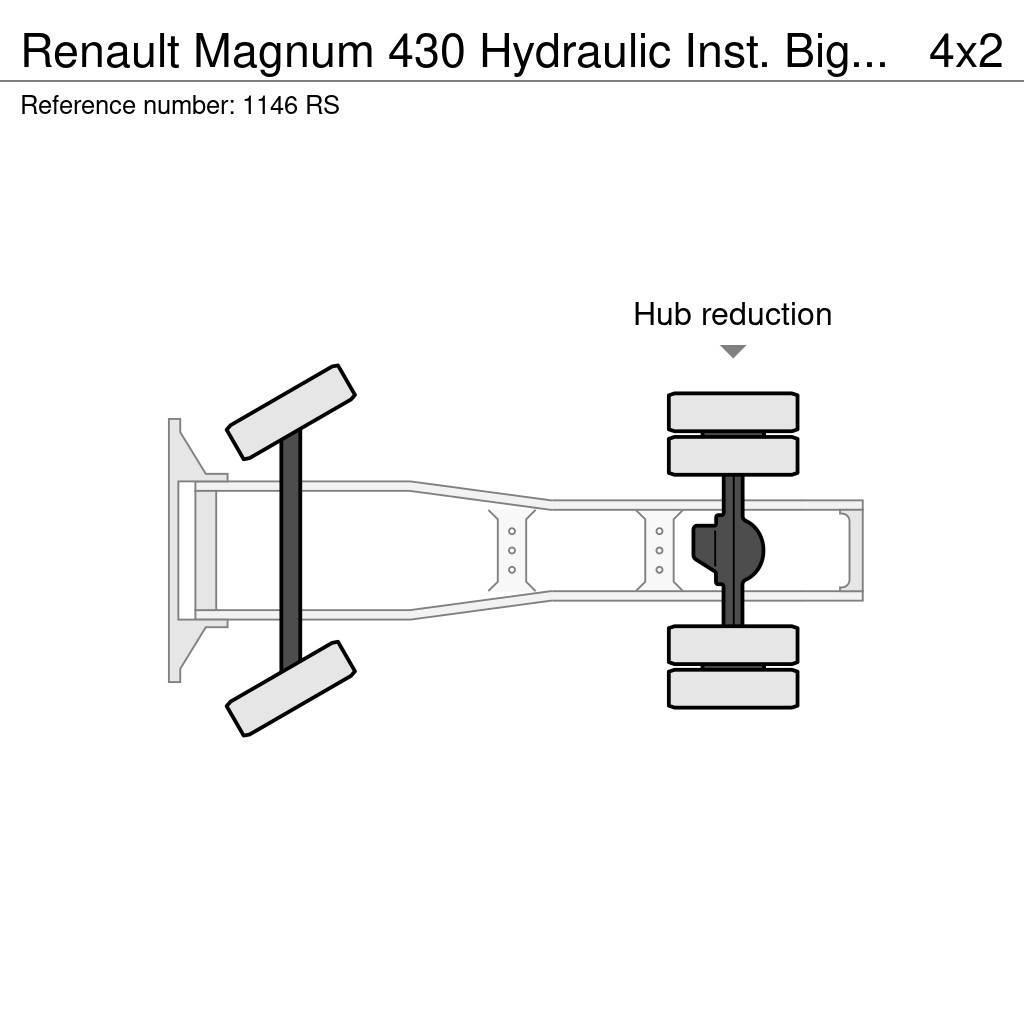 Renault Magnum 430 Hydraulic Inst. Big Axle Good Condition Sattelzugmaschinen