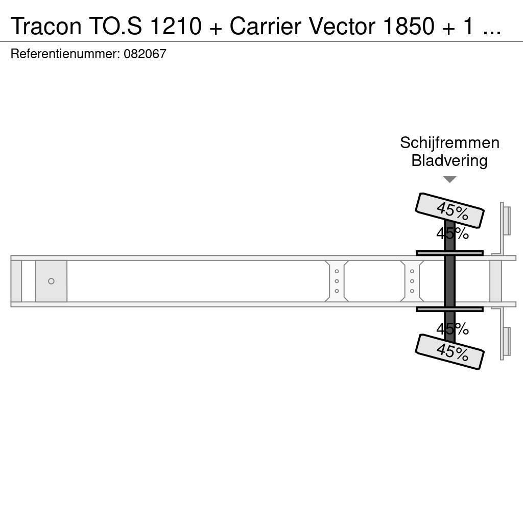 Tracon TO.S 1210 + Carrier Vector 1850 + 1 AXLE Kühlauflieger