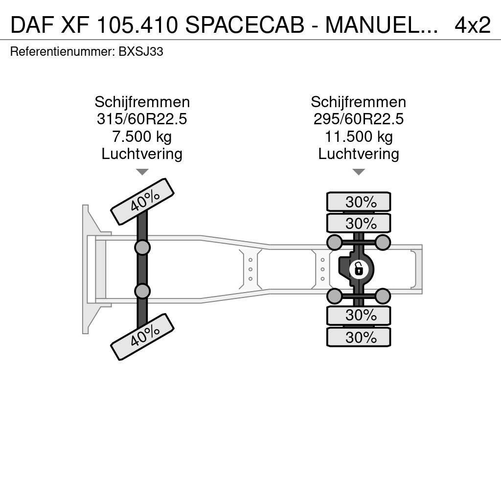 DAF XF 105.410 SPACECAB - MANUEL - 900.000KM - STAND K Sattelzugmaschinen
