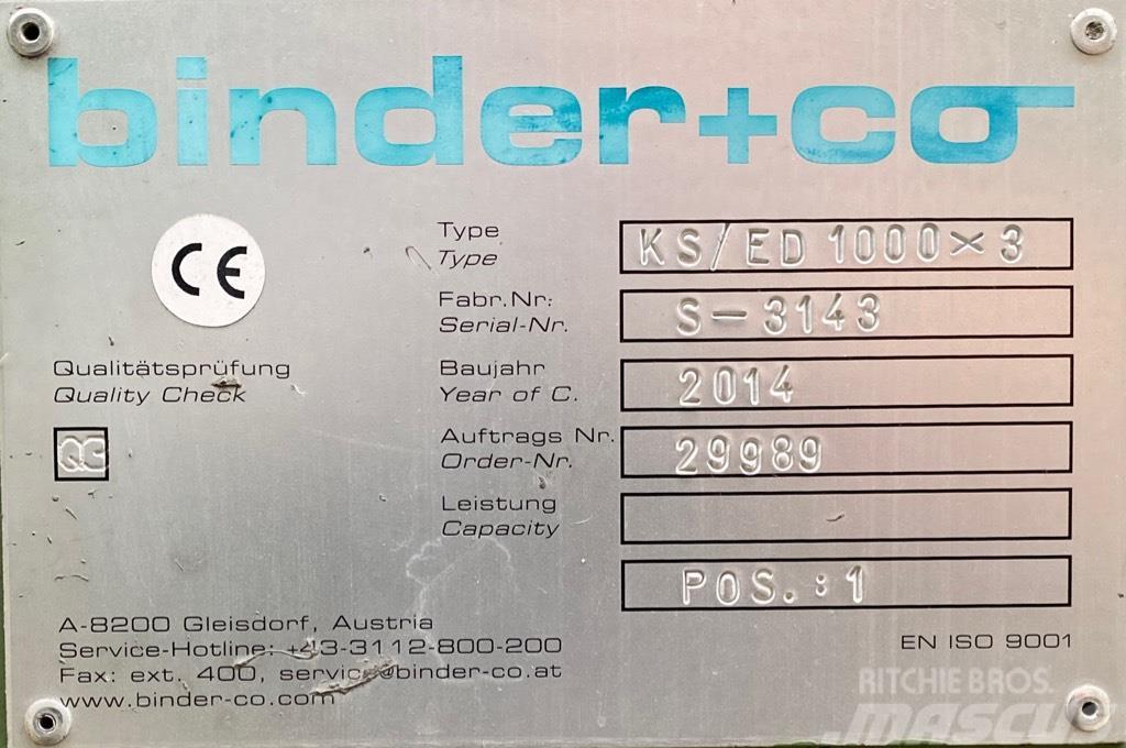  Binder KS/ED 1000 x 3 Sieb- und Brechanlagen