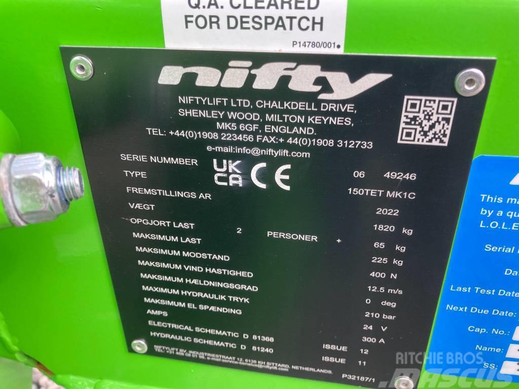 Niftylift 150TET Anhänger-Arbeitsbühnen