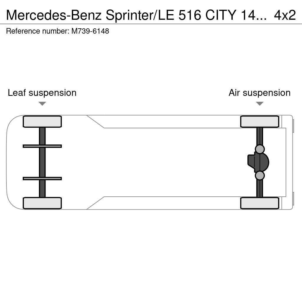 Mercedes-Benz Sprinter/LE 516 CITY 14 PCS AVAILABLE / PASSANGERS Stadtbusse