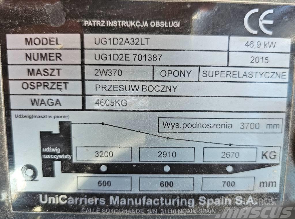 UniCarriers UG1D2A32LT Gasstapler