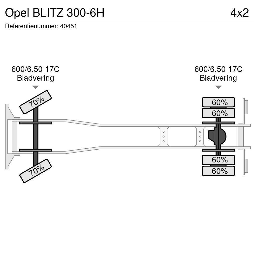 Opel BLITZ 300-6H Pritschenwagen/Pritschenwagen mit Seitenklappe