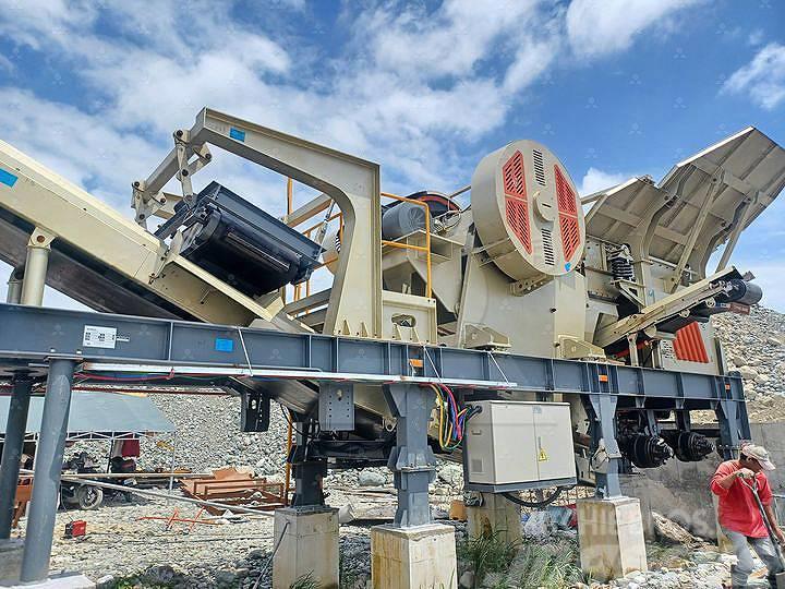 Liming NK75J mobile jaw crusher with cone crusher Mobile Brecher