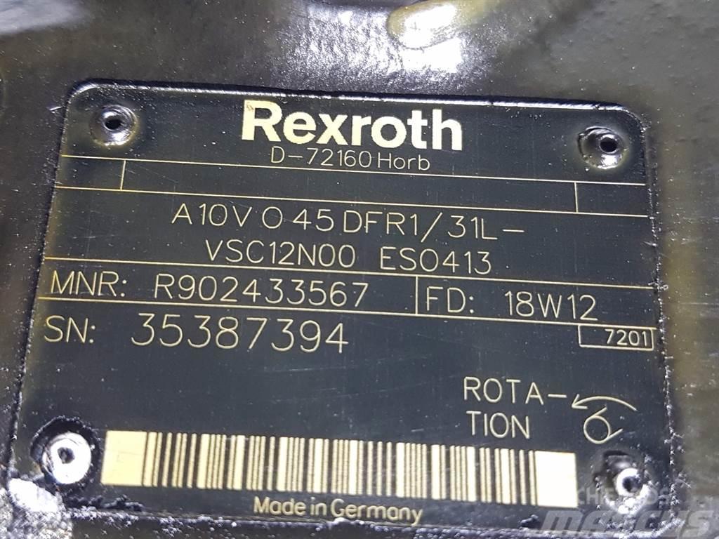 CLAAS TORION-Rexroth A10VO45DFR1/31L-Load sensing pump Hydraulik