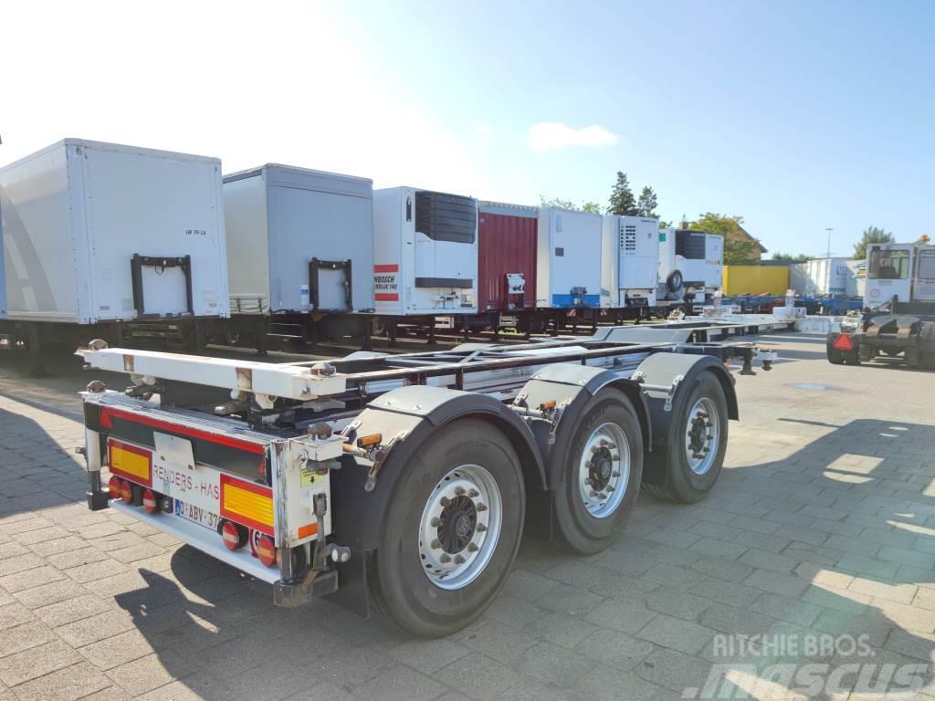 Renders HAS FCC - 3 Axle BPW - DiscBrakes - LiftAxle - Sli Containerauflieger