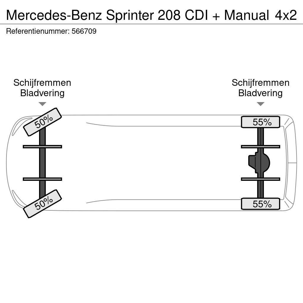 Mercedes-Benz Sprinter 208 CDI + Manual Kastenwagen
